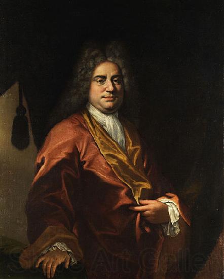 Giovanni Camillo Sagrestani Portrait eines Herren im Hausmantel Norge oil painting art